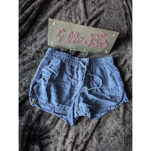 EUC The Gap Blue Linen Pull on Shorts XS